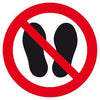 Verbotsschild NEUTRAL,  Folie D200 mm Betreten der Fläche verboten SafetyMarking