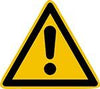 Warnschild NEUTRAL,  Folie SL 100 mm Warnung vor einer Gefahrenstelle SafetyMarking