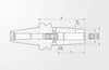 Schrumpffutter Standard Ausführung mit Cool Jet, ähnlich JIS B 6339-2, BT40 mit Plananlage