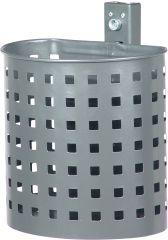 Abfallsammler NEUTRAL, Abfallbeh.20 l halbrund grau Quadratloch