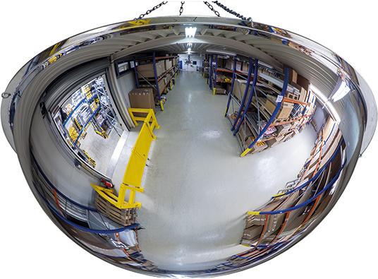 Panoramaspiegel DANCOP,  360 Grad Halbkugel D 600 mm für Innen