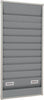 Planungstafel EICHNER,  zweirehig 554 x 960 mm 10 Schienen, A 5 grau