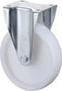 Swivel Caster BS ROLLEN, 150mm N110.B10 Plate, plastic white, RL N110.B10.151 BS ROLLEN