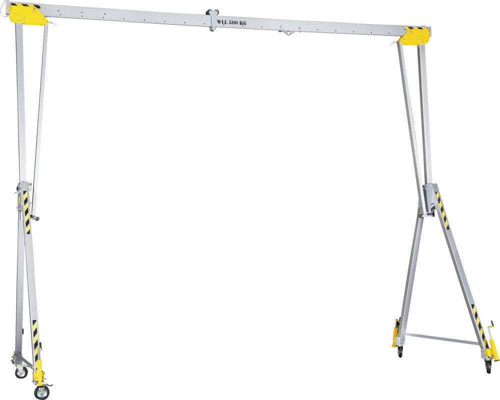 Alu-Portalkran PLANETA,  RLPK-L-3 fahrbar / klappbar 1500kg