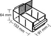 Ersatzschublade RAACO,  Typ150-2 B91xT154xH64 mm transparent RAACO