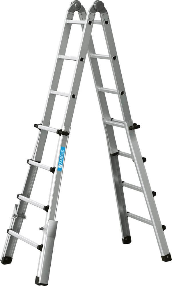 Teleskopleiter ZARGES,  Variotec V 4-teilig, 4 x 6 Sprossen