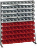 Norm-Regal-einseitig LA-KA-PE,  B1000xT250xH1273 mm 90 Kästen Gr.4 LA-KA-PE