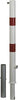 Absperrpfosten NEUTRAL, Absperrpf. Herausnehmbar D 76 mm m.Bodenh.Rot ReflGAH Alberts