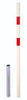 Absperrpfosten NEUTRAL,  STABO 60 mm Bodenhülse GAH Alberts