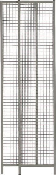 NEUTRAL, Vario-Element Trennwandsystem Vario B530-930xH2200mm RAL7037 Drahtgitter
