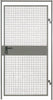 Einzeltür NEUTRAL,  Trennwandsystem Vario B1000xH2200 mm RAL 7037 Drahtgitter