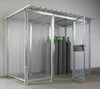 Gasflaschenlagerbox NEUTRAL,  B2500xT1500xH2200 mm einflügelige Tür feuerverzinkt