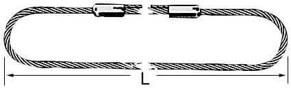 Anschlagseil NEUTRAL,  endlos 2 m Durchm. 14 mm