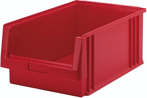 Sichtlagerkasten LA-KA-PE,  PLK 1 B315xT500xH200 mm rot LA-KA-PE