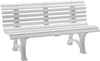 Gartenbank NEUTRAL,  HELGOLAND 3-Sitzer Länge 1500 mm weiß Blome