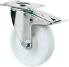 Lenkrolle BS ROLLEN,  150mm L420.B10 Platte,Kst.weiß,RL,Fest L420.B10.150 BS ROLLEN