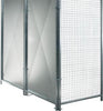 Gasflaschenlagerbox NEUTRAL,  B3100xT1500xH2300 mm Doppelflügeltür feuerverzinkt mit Dach