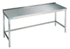 Arbeitstisch NEUTRAL,  offen 2000x700x850 Edelstahl Chromonorm