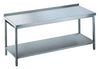 Arbeitstisch NEUTRAL,  offen m.Bord1400x700x850 Edelstahl Chromonorm