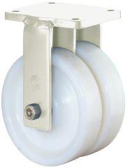 BS ROLLEN, Dopp-Bockr.150mm S110.B15Platte,Kst.weiß,KL S110.B15.151 BS ROLLEN