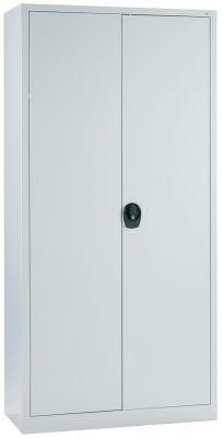 Flügeltürenschrank CP,  4 Böden, 50kg Traglast B935xT400xH1950mm RAL 7035