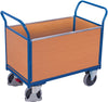 Vierwandwagen VARIOFIT,  500 kg 1000 x 650 mm Holzwände VarioFit