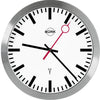 Funkwanduhr BÜRK MOBATIME,  Ø 30 cm satin aluminium