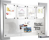 Infoboard PRECITOOL,  Look B1060xH840m. satinierter Glasplatte