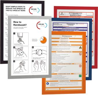Informationsrahmen DURABLE,  A4 10 Stück, dunkelblau