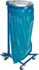Abfallsammler VAR,  120 l blau fahrbar 4 Rll. ME-Deckel VAR