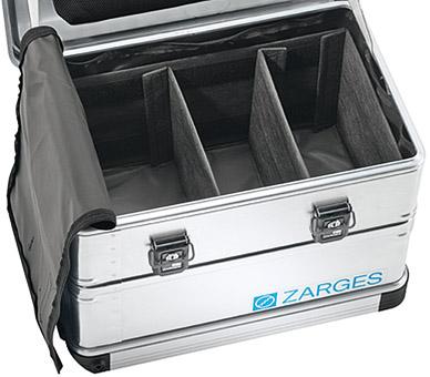Innentasche ZARGES,  für K424 XC 28 l, 4 Querteiler