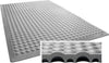 Arbeitsplatzmatte MILTEX,  YOGA FLEX Basic grau B80xT70 cm Mittelstück YOGA-FLEX