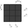 Randleiste COBA,  Solid Fatigue-Step weibliche Kante Ecke schwarz