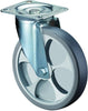 Lenkrolle BS ROLLEN,  80mm L400.B44 Platte,thermopl.RL L400.B44.081
