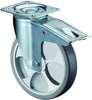 Lenkrolle BS ROLLEN,  125mm L420.B44 Platte,thermopl.RL,Fest L420.B44.126