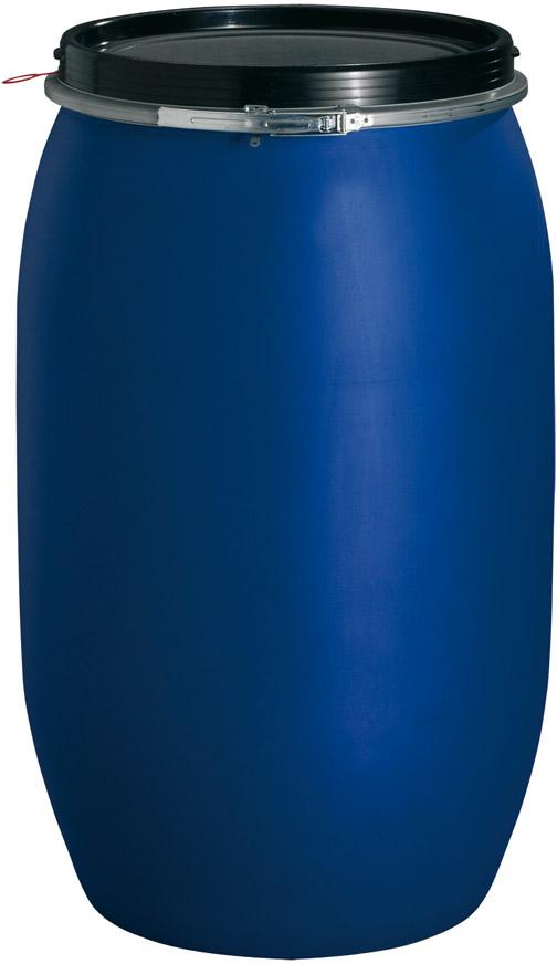 Weithalsfass NEUTRAL,  220 l blau D600xH980 mm Öffnung D470 mm