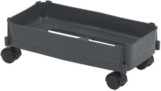Fahrwagen für Mehrzweckbehälter 60 l, mit weichen Rollen, dunkelgrau NEUTRAL, Fahrb. Unterst dunkelgr f Abfallb 60L-Weiche Roll