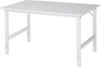 Arbeitstisch RAU,  Tom - Melamin-Platte B1500xT1000xH76 0-1080mm Melaminharz-Platte