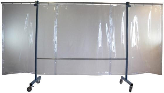 Schutzwand NEUTRAL,  fahrbar glasklar SINOtec