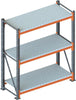 Großfachregal META,  MULTIPAL S B2700xT800xH3300 mm Grundfeld 5 Böden Fachlast 1900kg META