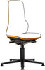 BIMOS, Bimos Arbeitsstuhl Neon orange,ohne Polster Sitzhöhe 450-620 mm mit Gleiter