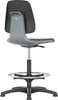 BIMOS, Bimos Arbeitsstuhl Labsit 3, K-Leder anthr. Sitzhöhe 520-770 mm