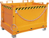 Klappbodenbehälter BAUER,  500 l B1245xT840xH845 mm RAL2000 Tragkraft 1000kg Typ FB 500