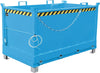 Klappbodenbehälter BAUER,  1500l B1845xT1040xH1145 mm RAL5012 Tragkraft 1500kg Typ FB 1500