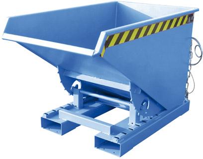 Kippbehälter BAUER,  EXPO 300 l B770xT1260xH835 mm RAL5012 Tragkraft 750kg