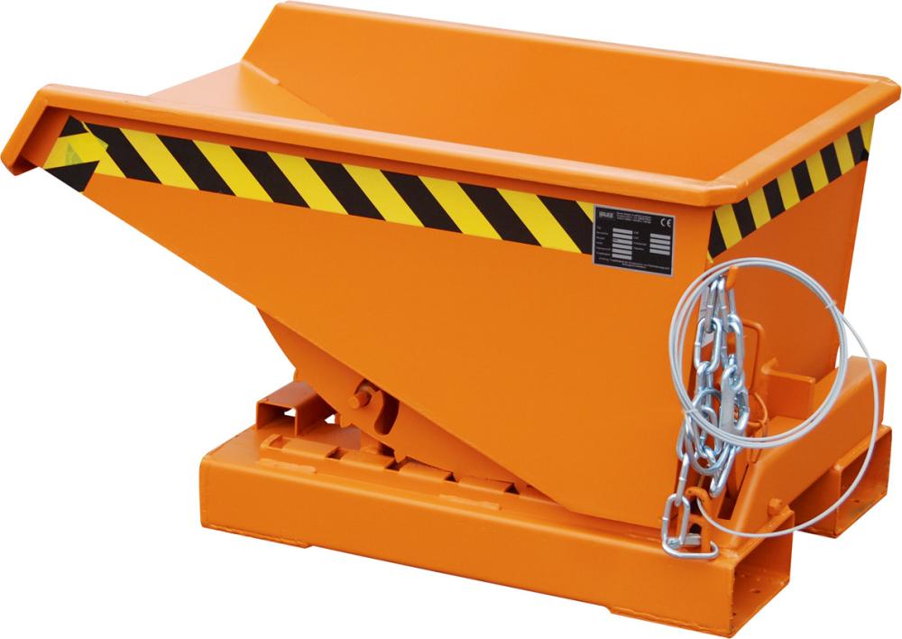 Kippbehälter BAUER,  EXPO 150 l B640xT960xH540 mm RAL2000 Tragkraft 750kg