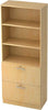 Kombiregalschrank HAMMERBACHER,  grau/Ahorn B 80cm abschl.