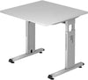 Schreibtisch HAMMERBACHER,  grau 80x80x72 cm