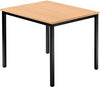 Besprechungstisch HAMMERBACHER,  80x 80 Buche/schwarz