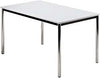 Konferenz- und Mehrzwecktische HAMMERBACHER, Bespr.-tisch 120 x 80 lichtgrau/Chrom